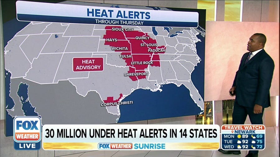 More than 30 million under heat alerts in Plains, Midwest