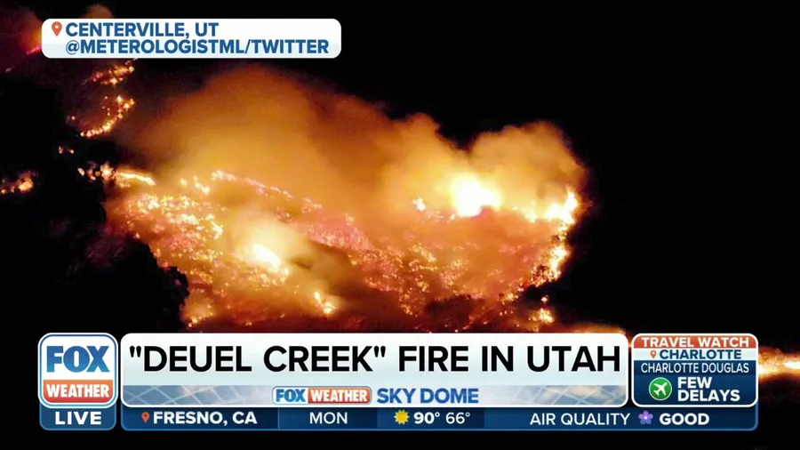 Utah wildfire results in evacuations