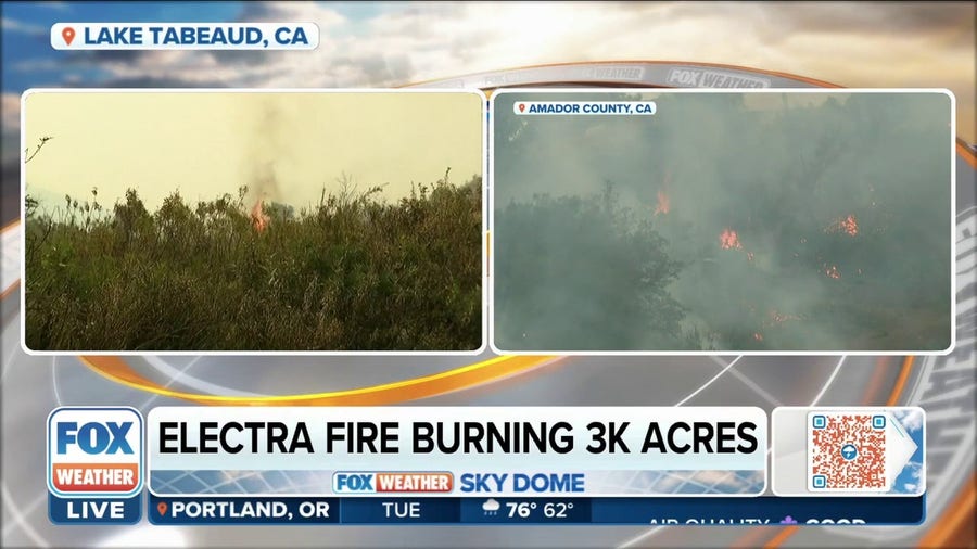 Electra Fire triples in size overnight to more than 3,000 acres
