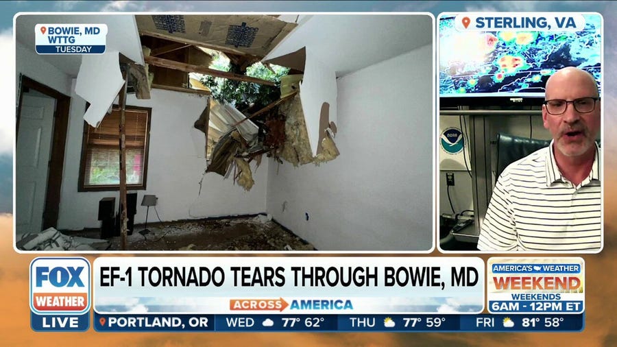 NWS on Bowie, Maryland twister: EF-1 tornado produced pretty good damage