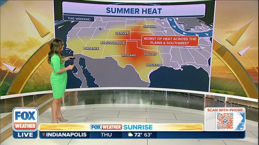 Oppressive heat to move into Plains and Southwest beginning this weekend