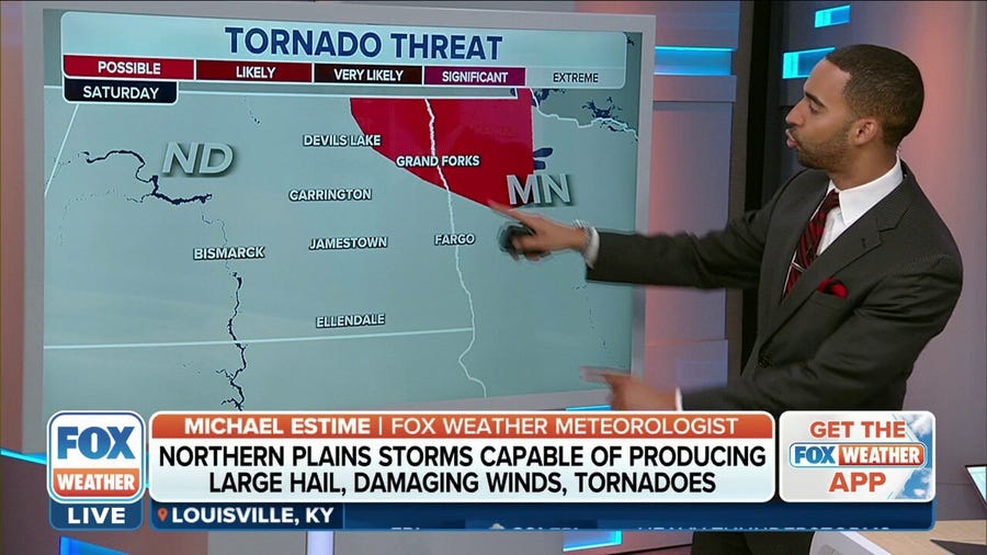 Northern Plains may see tornadoes with storms this weekend