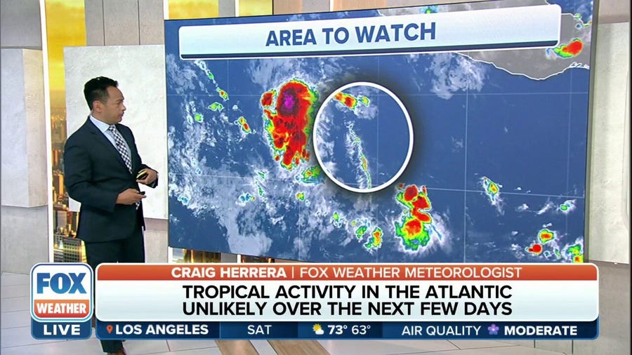Tropical activity in Atlantic unlikely over next couple days