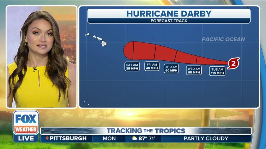 Darby rapidly intensifies in Eastern Pacific, now a Category 2 hurricane