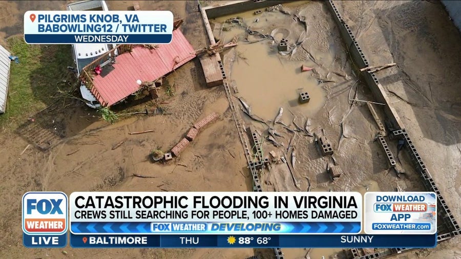 Search and rescue operations continue following devastating flooding in Buchanan County, VA