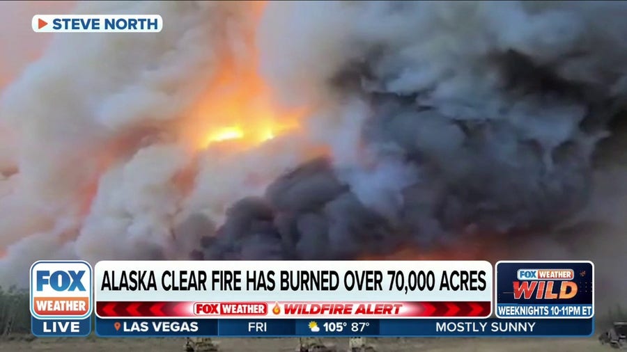 Alaska's Clear Fire burns more than 70,000 acres