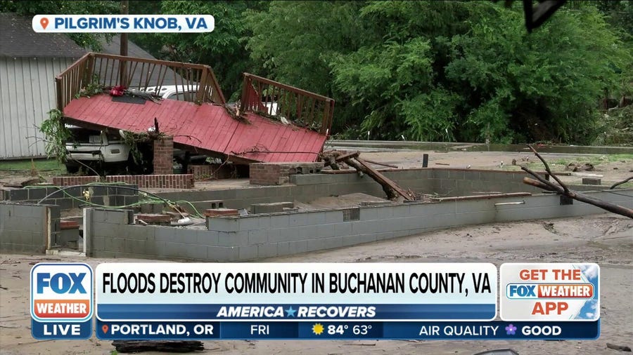 Flooding destroys community in Buchanan County, VA