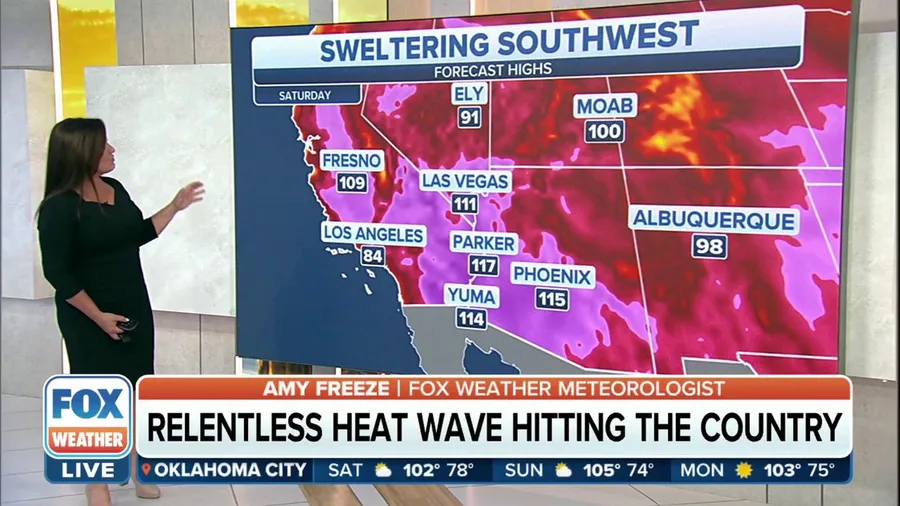 Relentless, intense heat lingers from Rockies to Plains