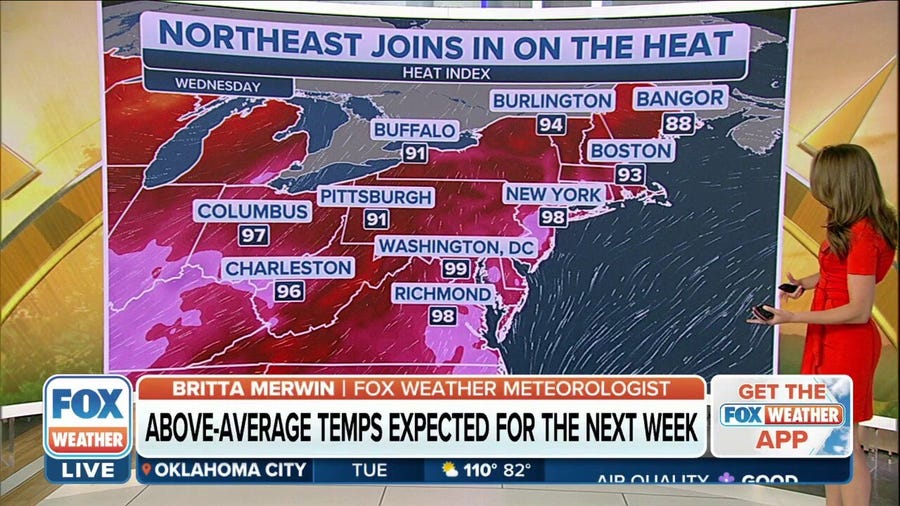 Northeast expected to see above-average temperatures as heat wave hits