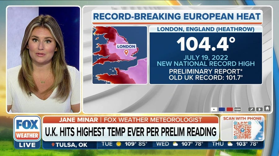 UK hits highest temperature ever recorded amid heat wave