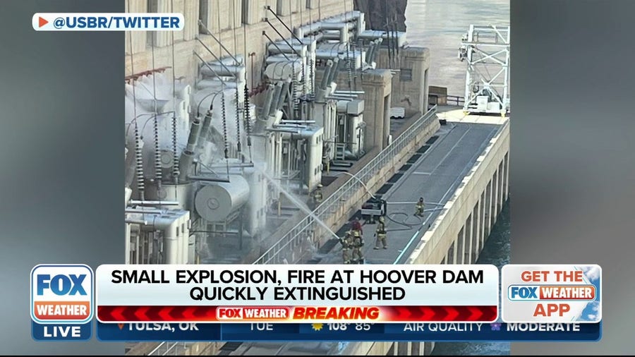 Explosion, fire at Hoover Dam quickly extinguished