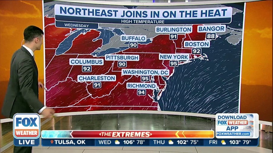 Heat alerts across Northeast through Thursday