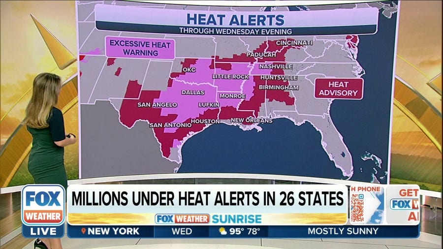 Dozens of record highs could break from TX to LA as heat wave bakes the South
