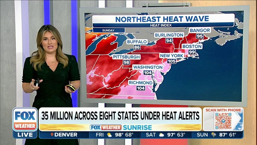 Heatwave scorches northeast