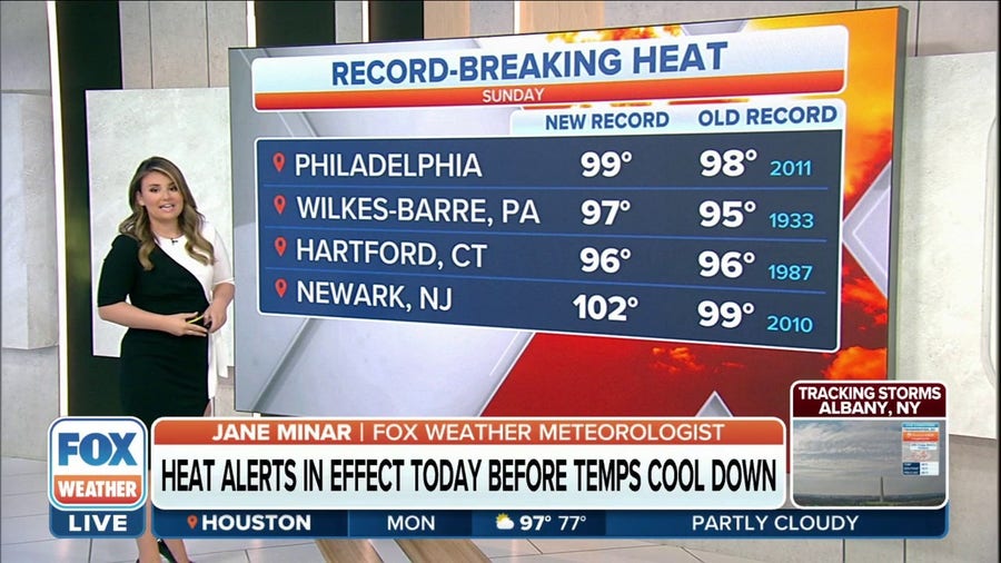 Heatwave broke multiple records in the Northeast