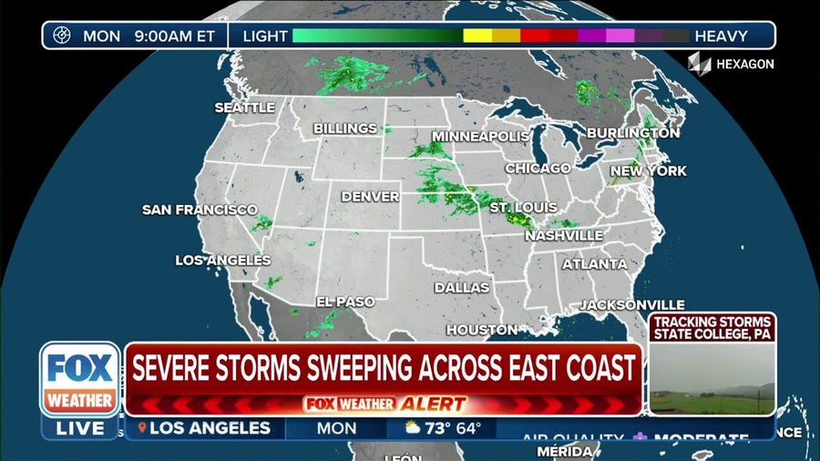 Over 50 Million Americans are under severe weather threats on the East Coast