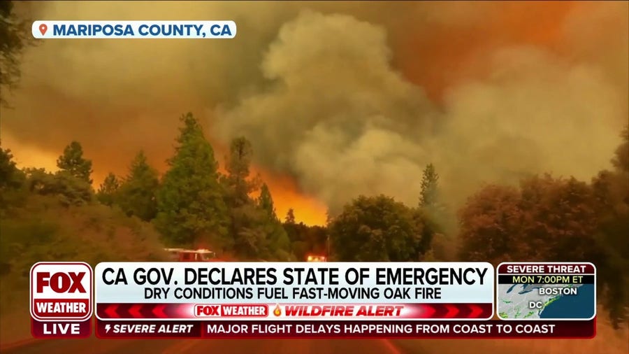 Oak Fire explodes in California, destroys at least ten buildings