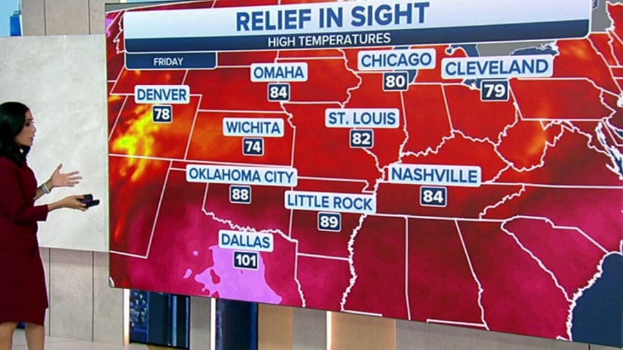 Extreme heat will begin to subside in South