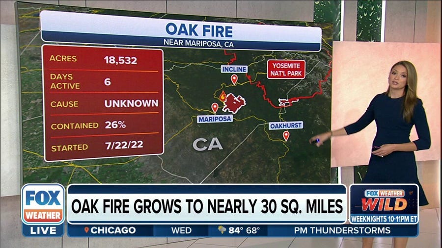 Oak Fire destroys at least 25 homes in California