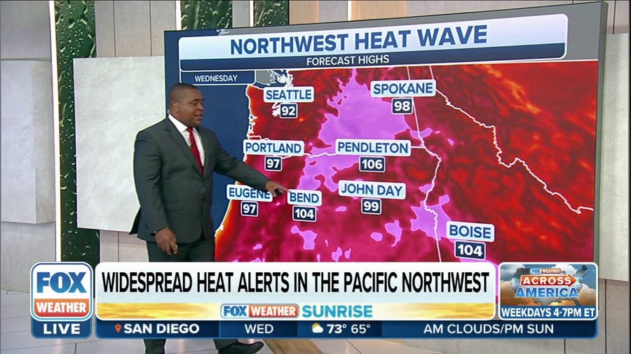 Widespread heat alerts issued in Pacific Northwest