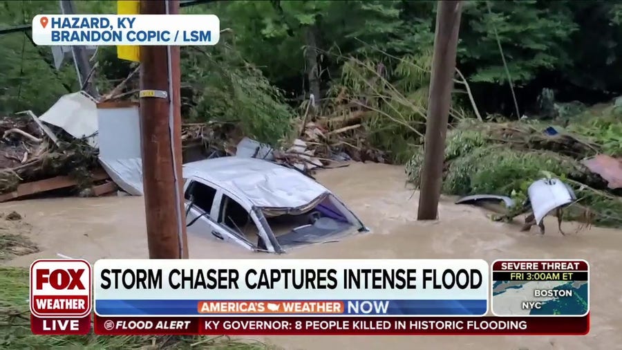 Storm chasers rescue husband, wife that were nearly swept away in Kentucky flood