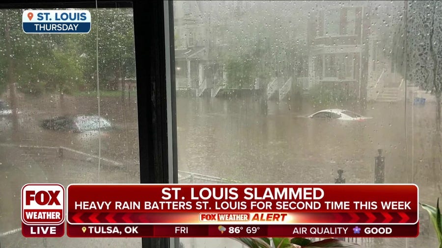 Heavy rain flooded St. Louis for second time this week