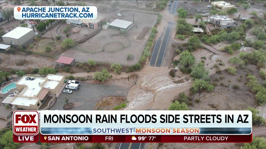 Moonsoon rain will continue to bring the threat of flooding to Southwest