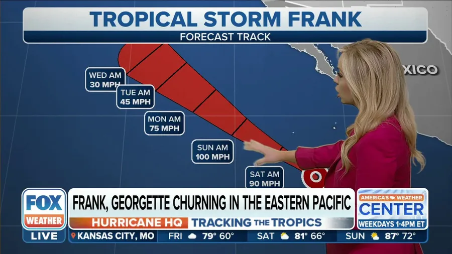 Tropical Storm Frank potential to become hurricane by Saturday