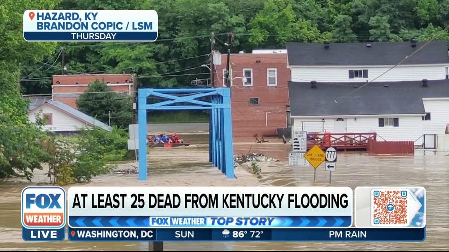 Crews working to restore power after historic flooding in Kentucky