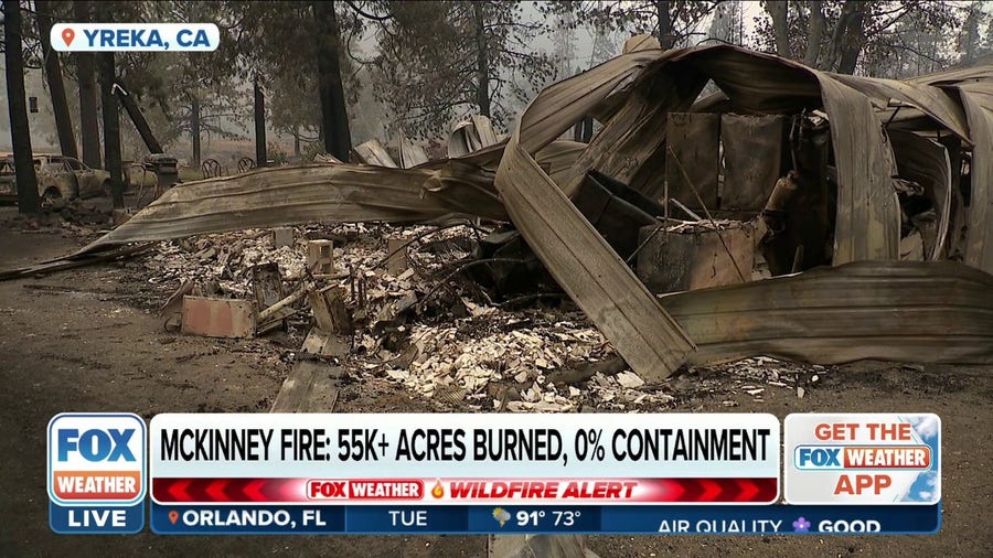 Steep terrain, very dry conditions in California make fighting McKinney Fire tough