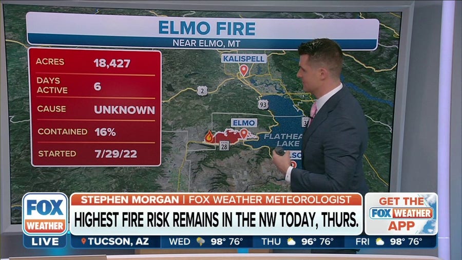 Elmo Fire continues to grow in Montana, now at 18,000+ acres