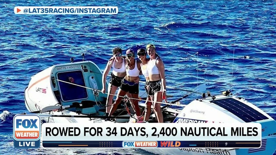 All-female rowing team breaks world record, treks from California to Hawaii