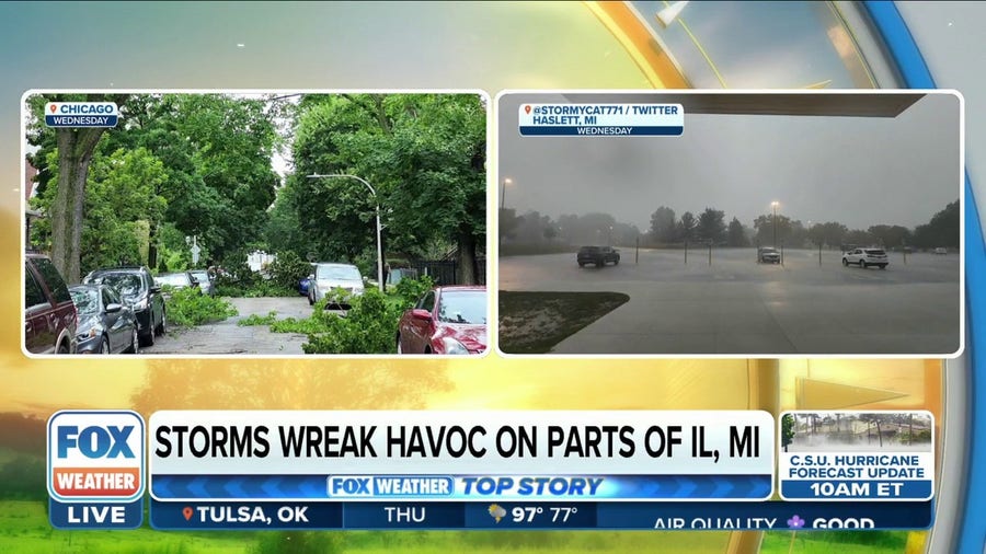 More than 100K without power in Michigan after storms wreak havoc on Wednesday