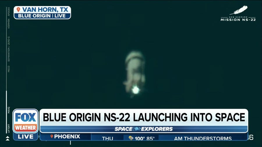 Blue Origin launches sixth group of space tourists into space