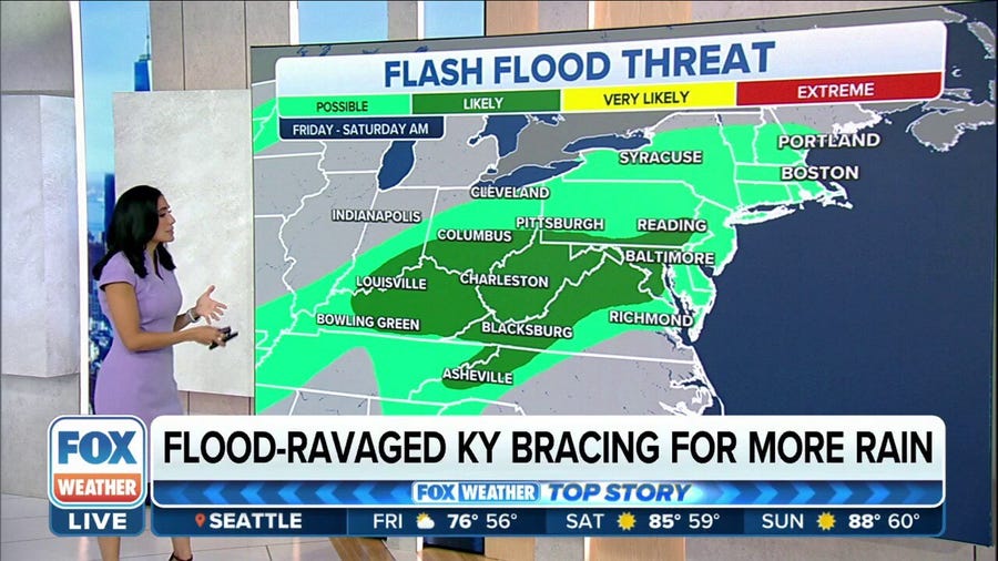 Flash flood threat for Ohio Valley into weekend