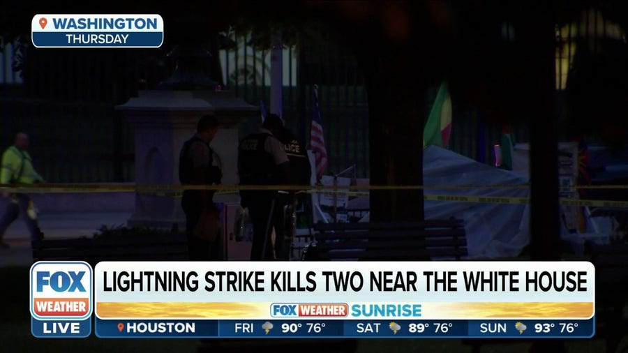 Lightning strike kills couple near White House, two others remain in critical condition
