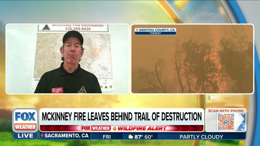 McKinney Fire grows to just under 60,000 acres in California