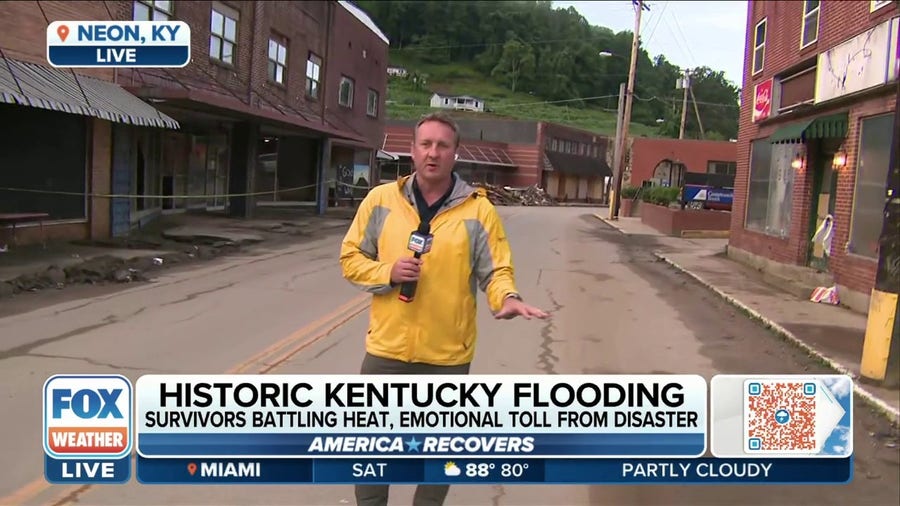 Kentucky flooding survivors battle heat, emotional toll from disaster