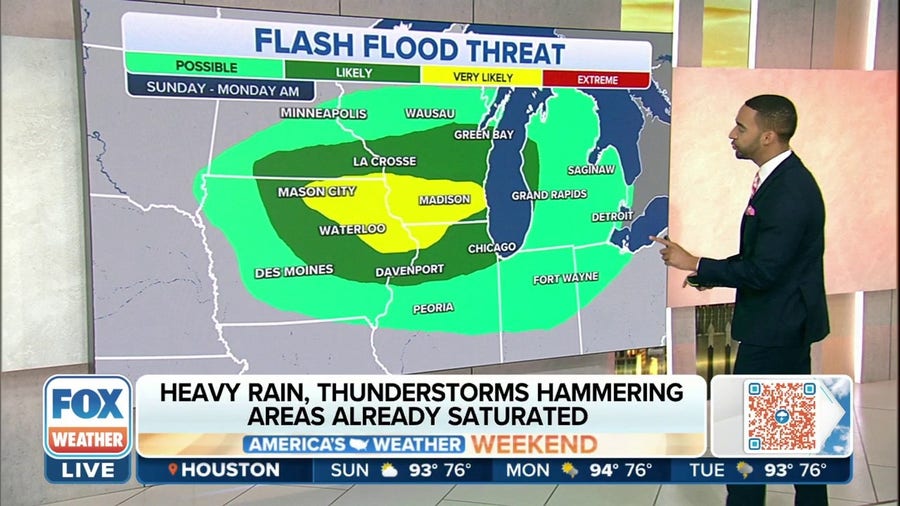 Flash flood risk increases in Upper Midwest