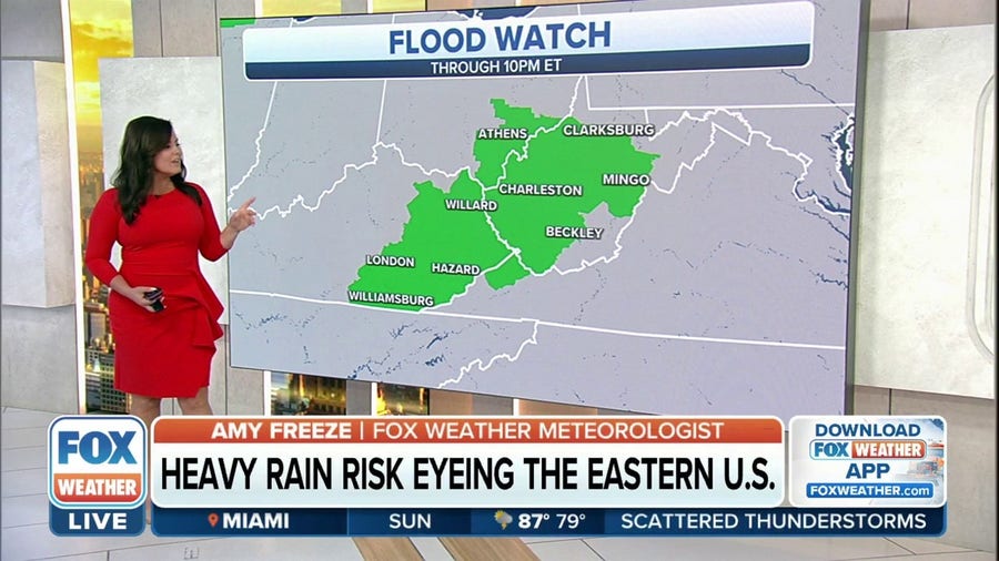 Heavy rain eyeing the eastern US