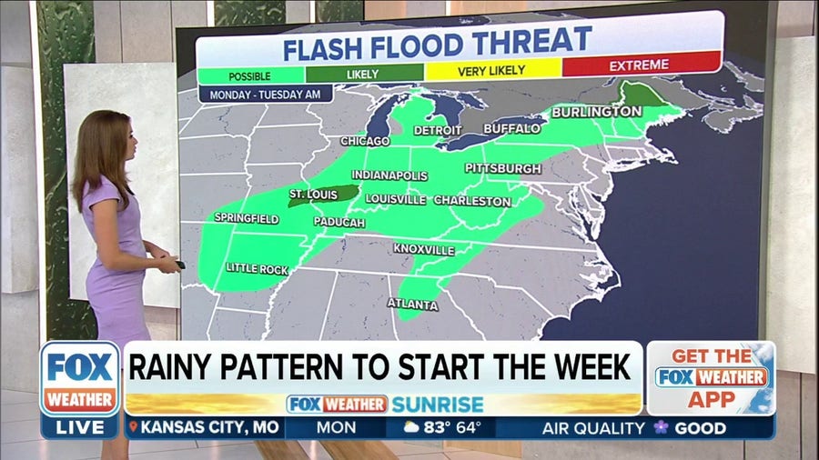 Flood threat extends from Northeast to Ohio, Mississippi valleys, including waterlogged Kentucky