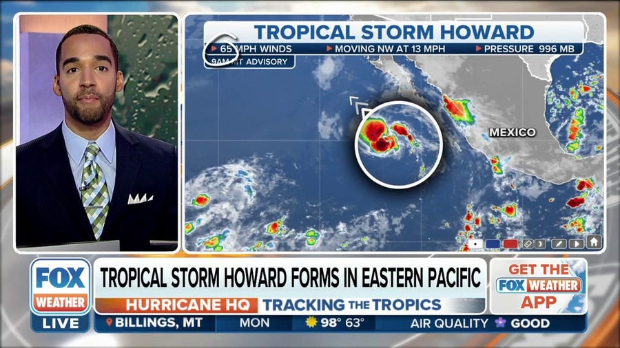 Tropical Storm Howard forms in Eastern Pacific