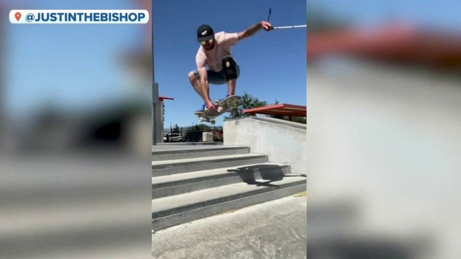 Still shredding: Blind skateboarder overcomes adversity