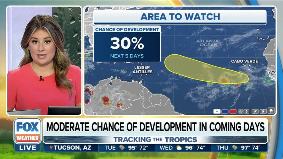NHC: Tropical disturbance in Atlantic has 30% chance to develop