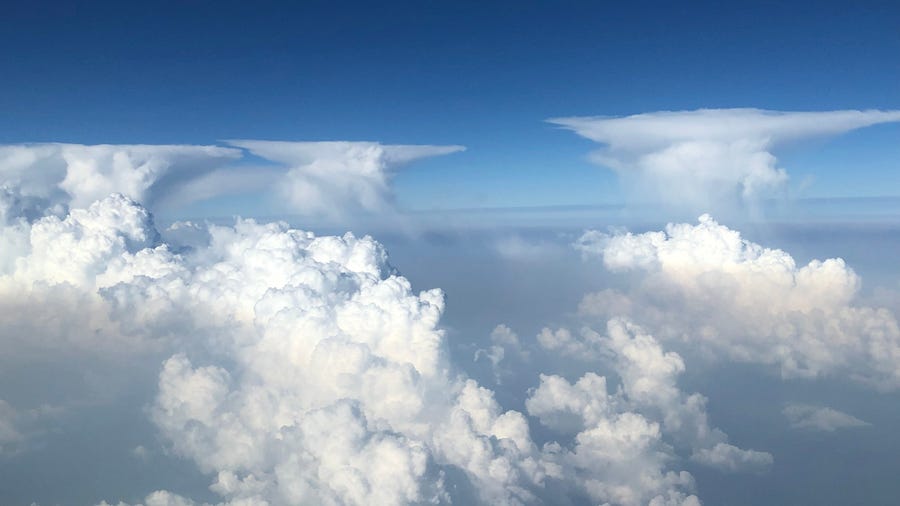 Watch: Stormy cumulus clouds bubble over Minnesota