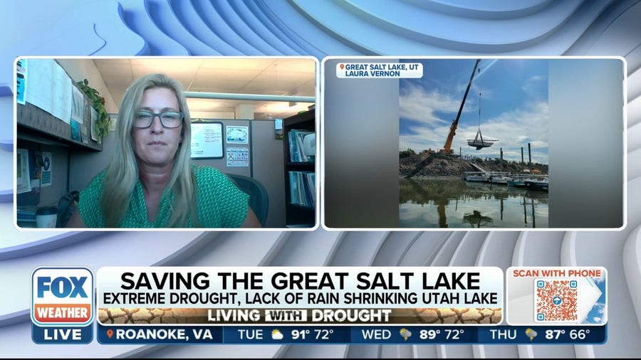 Great Salt Lake at its lowest point ever due to extreme drought