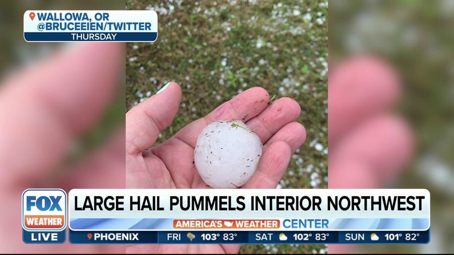 Large hail pummeled Oregon, damaging homes