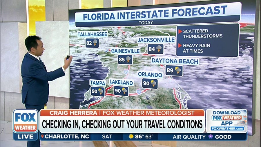 Southeast storms put damper on weekend travel plans