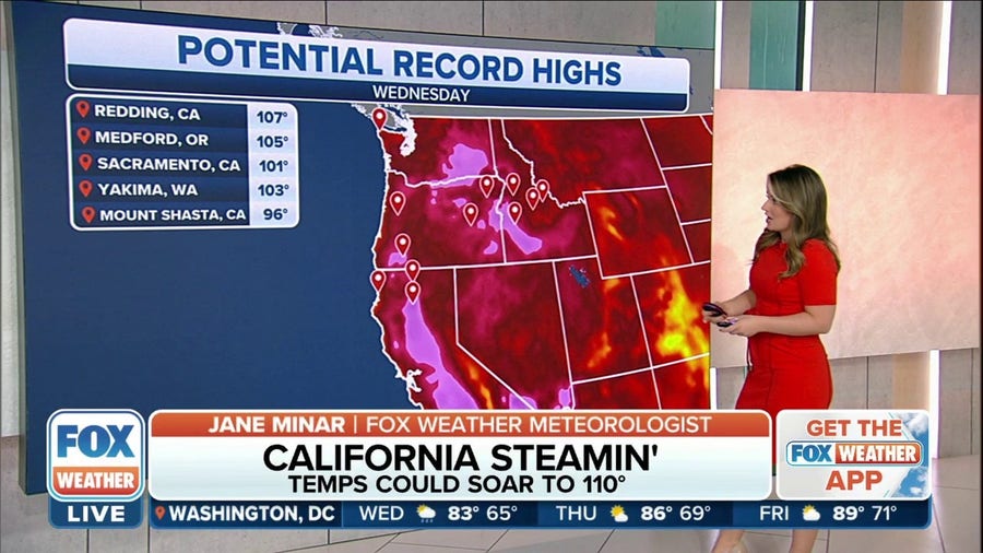 40+ million under heat alerts out West as multiple record highs could be broken