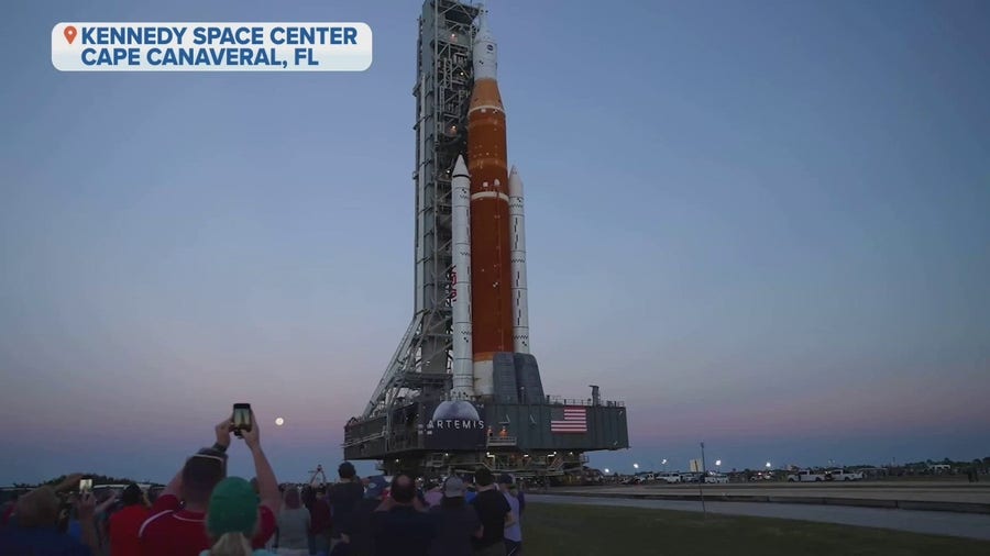 NASA's moon rocket makes final journey to the launchpad